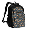 thumbnail image 1 of Balery Reindeer Mochila con carga USB para hombre y mujer - Mochila impermeable y antirrobo para portátil con puerto USB para viajes, trabajo, estudios y universidad, 1 of 7