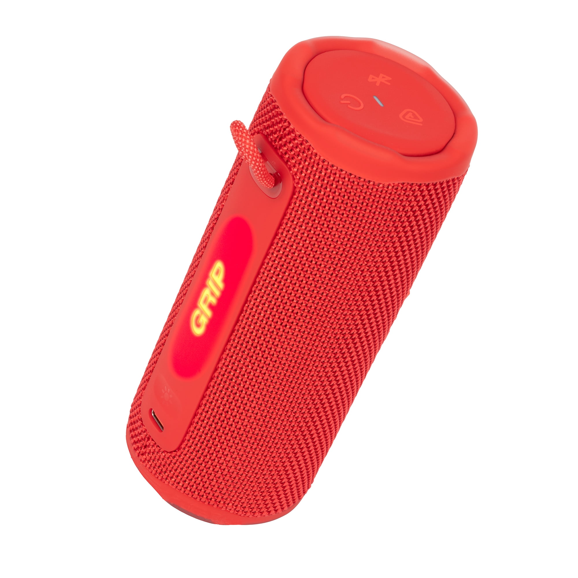 JBL Grip Portable Bluetooth Speaker Red (JBLGRIPRD) – IP68 Waterproof & Dustproof | Bluetooth 5.4 | AI Sound Boost | 14-Hour Battery | Includes Carrying Case & Cleaning Cloth