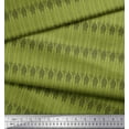 thumbnail image 3 of Soimoi Green Satin Silk Fabric Giraffe Animal Fabric Prints by Yard 42 Inch Wide, 3 of 3