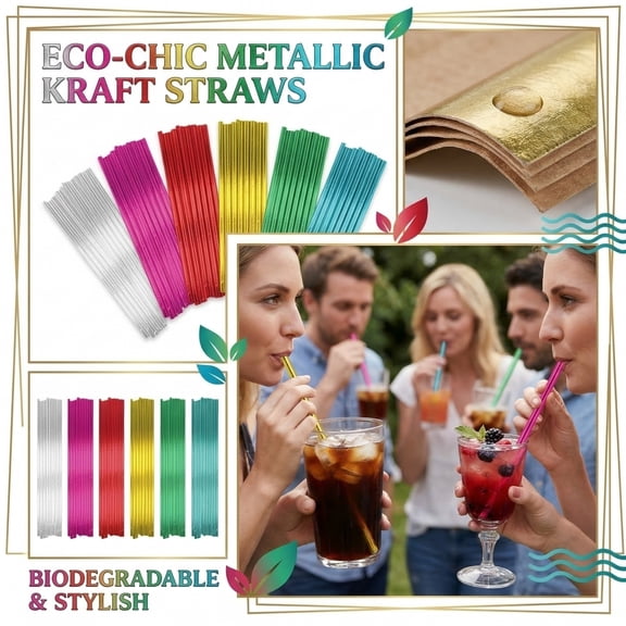 100 Pack Paper Straws, Colorful Striped Drinking Straws for Party Supplies, Birthday Wedding Shower Decorations, Paper Straws for Crafts, Bar/Accessories for Drinks A