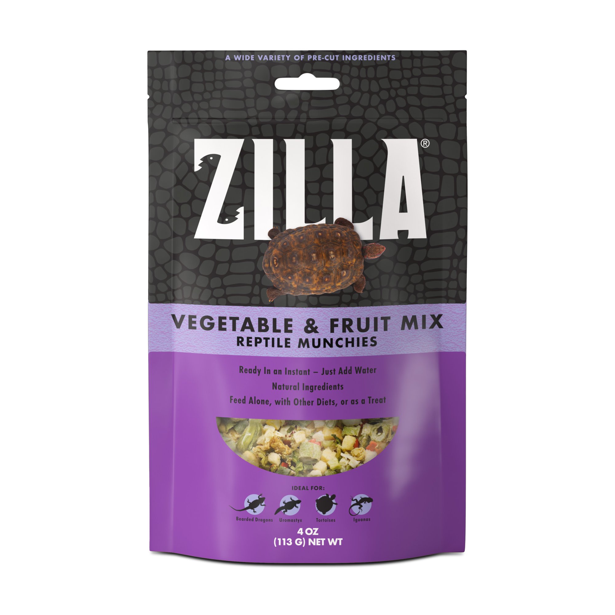 Zilla Reptile Munchies Vegetable and Fruit Mix 4 Ounces