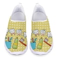 thumbnail image 1 of Zapatos de mujer con estampado médico, dental y de enfermería, cómodos y ligeros, planos, de verano, con diseño que protege los dientes, mocasines sin cordones, 1 of 5