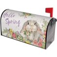 thumbnail image 2 of Easter Bunny Mailbox Cover Mailbox Wraps, Waterproof Mailbox Covers Magnetic Post Box Cover Standard Size 21"(L) x 18"(W) Garden Yard Outside Farmhouse Home Decor, 2 of 6