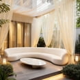 thumbnail image 2 of Rosnek Large Size Outdoor Mosquito Netting Curtain, DIY Cut to Size High Density Airy Mesh Net Outdoor Sheer Curtains for Patio Gazebo Porch Pergola, Rod Pocket 1 Panel (10.5 x 10 ft, Beige), 2 of 8