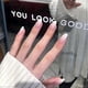 thumbnail image 3 of 24pcs Coffin False Nails Medium Stick on Nails Nude Press on Nails Removable Glue-on Nails Fake Nails Women Girls Nail Art Accessories, 3 of 4