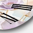 thumbnail image 3 of Designart 'Blossoming Flowers In Pastel Tones' Traditional Wall Clock, 3 of 5