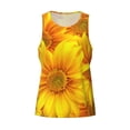 thumbnail image 4 of Fotbe 3D Sunflowers Pattern Men's Quick Dry Workout Tank Top Gym Muscle Tee Fitness Bodybuilding Sleeveless T Shirt Breathable Workout Shirt-, 4 of 9