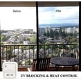 thumbnail image 5 of Mirror Film Self-adhesive Reflective Privacy Screen Window Film Solar Film For Heat Insulation Uv Protection And Privacy Screen Silver (40*200cm), 5 of 5