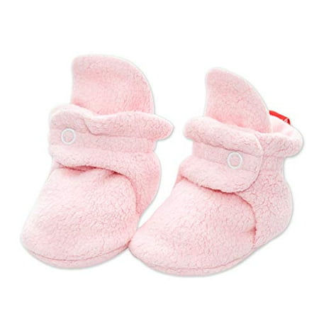 

Zutano Cozie Fleece Baby Booties Unisex Baby Shoes for Infants and Toddlers 6M Baby Pink