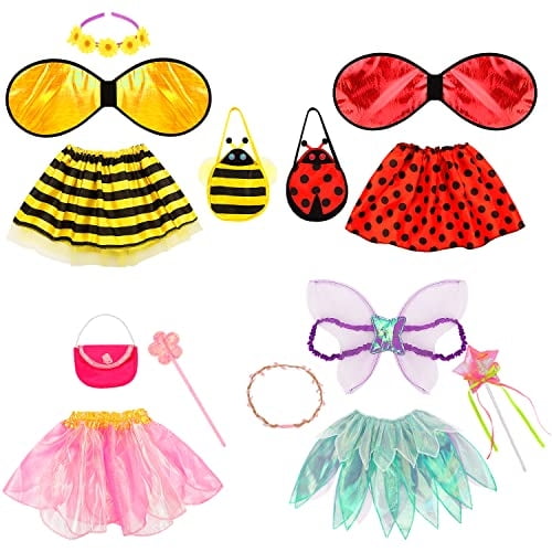 Disfraz de princesa Fedio para niñas, disfraz de mariquita, abeja, hada, para niñas pequeñ Fedio Fedio