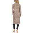 thumbnail image 4 of Women's Lightweight Long Sleeve Casual Open Front Relaxed Fit Printed Midi Long Cardigan, 4 of 5