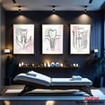 thumbnail image 2 of 3pcs Decorative Artwork, 2D Unframed Canvas Prints, Decor for Dental Clinics, Line Art Dental Posters, Tooth Anatomy Art, Gifts for Dentists, Dental Posters, Abstract Dental Art, Oral Medicine Art,, 2 of 4
