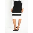 thumbnail image 2 of ELOQUII Women's Plus Size Colorblock Column Skirt, 2 of 3