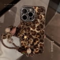 thumbnail image 2 of Retro hot girl leopard print bracelet Apple 16 mobile phone case iphone15 suitable for 14pronax light luxury 13 lens film, 2 of 7