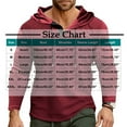 thumbnail image 3 of Men's Long Sleeve Gym Hoodies Casual Athletic Slim Fit Hooded Sweatshirts Lightweight Pullover Fashion Tops (2XL, Black), 3 of 7