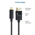 thumbnail image 2 of Cable Matters USB C to DisplayPort Cable (USB-C to DisplayPort Cable/USB C to DP Cable) Supporting 4K 60Hz Black 6 Feet - Thunderbolt 3 Port Compatible for MacBook Pro, Dell XPS 13/15 and More, 2 of 7