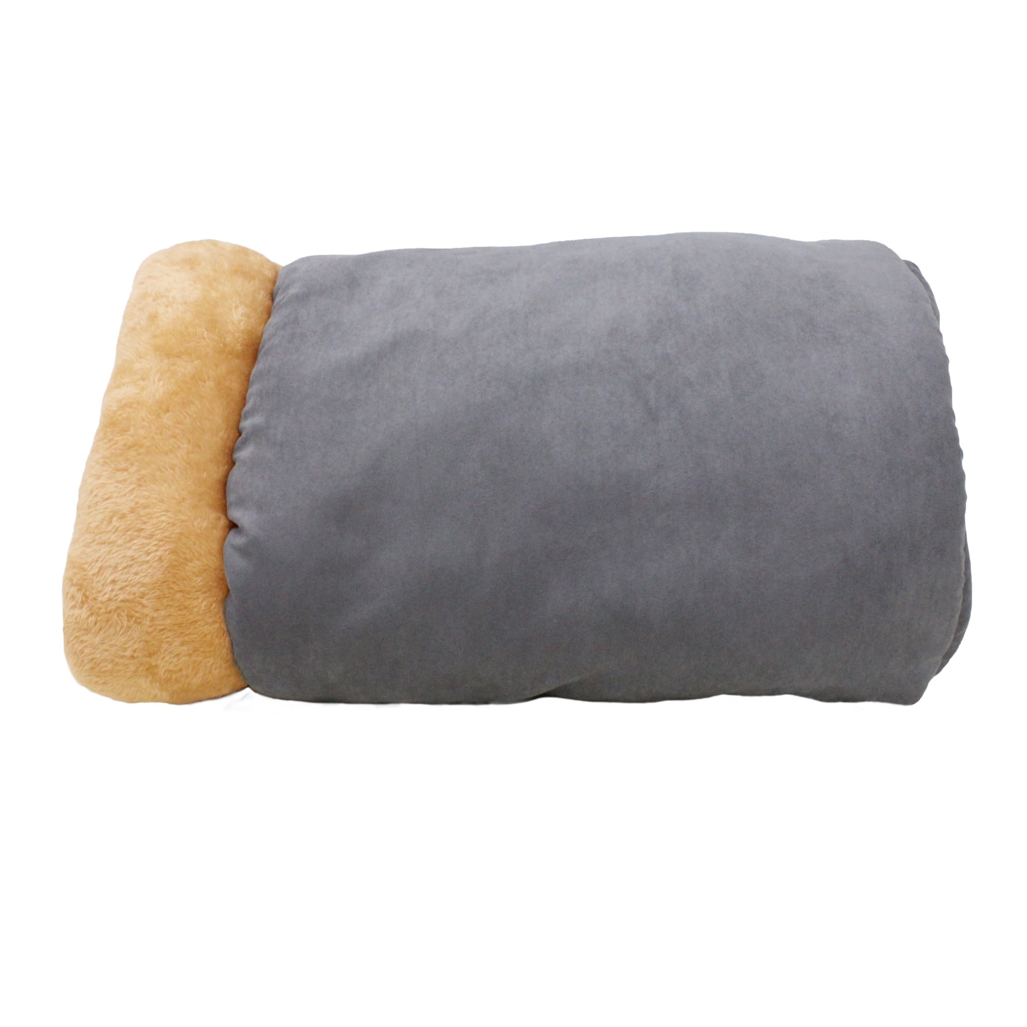 GOOPAWS 4 in 1 Self Warming Burrow Cat Bed, Pet Hideway Sleeping Cuddle Cave