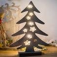 thumbnail image 4 of Wooden Christmas Tree Tabletop Decor with Lights Decoration - Modern Farmhouse Lighted Tabletop Christmas Tree for Home Table Fireplace Mantle Shelf Decor, Christmas Holiday Decorations, 4 of 4