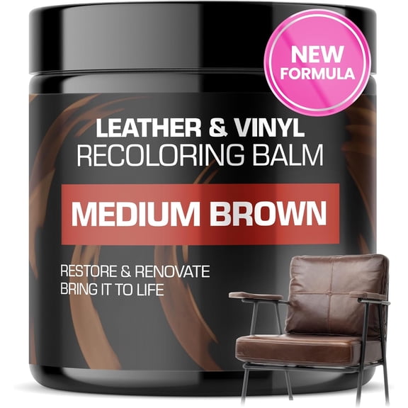 Leather Recoloring Balm, Color Restorer, Scratch Remover, Couch Paint and Repair, Leather Balm for Couches