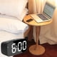 thumbnail image 4 of 2X Reloj Despertador Digital Inteligentede la Cabecera, Reloj de Escritorio USB de Viaje LED con Repetición Temperatura Fecha 12 / 24H para Dormitorio, Negro, 4 of 5