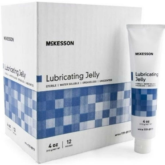 McKesson 16-8919 Lubricating Jelly Box of 12 Tubes