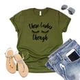 thumbnail image 4 of Womens Eyelash Shirt Those Lashes Though Beauty Lashes Girl Artist tee Makeup Beauty T-Shirt (Olive-X Large), 4 of 6