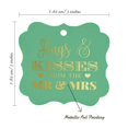 thumbnail image 7 of Inkdotpot Pack Of 100 Hugs & Kisses From The Wedding Paper Tags DIY Craft Bracket Shape Real Gold Foil Hang Tags, 7 of 7