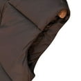 thumbnail image 3 of Htigea Women's Puffer Vest Lightweight Stand Collar Sleeveless Jackets Full Zip Padded Cropped Coats Coffee M, 3 of 5