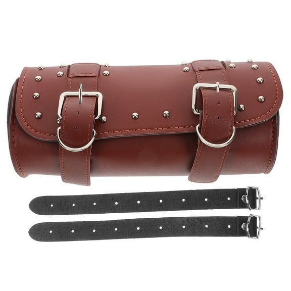 Motorcycle Bag Tail Saddle Kit Electric Tool Rear Frame Brown