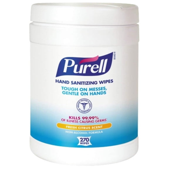 Sanitizing Wipes for Hands - Gentle Cleaning Wipes & Bathroom Wipes as Adult Wipes & Kids Sanitizing Hand Wipes | Fresh Citrus Scented Wipes | Trusted & Used in Hospitals- 270 Wipes PerPack of 1
