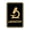 Black Gold, variant on Signs ByLITA Portrait Round Laboratory Sign (Red) - Large