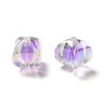 thumbnail image 2 of Two Tone Rainbow Iridescent Acrylic Beads Rectangle Dark Orchid 15~15.5x14x14mm Hole: 2.7mm, 2 of 3