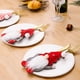 thumbnail image 4 of Cubrecubiertos de Navidad, cubiertos de cuchillo y tenedor, caraless anciano, cubiertos tridimensionales enano, decoración de mesa, regalo de fiesta, portátil, metal, para hogar, 4 of 9