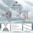 thumbnail image 5 of DRINSPER Hecate Necklace 925 Sterling Silver Goddess of Witches Magic Hekate Pendant Necklace Ancient Greek Mythology Night of Hekate Ancient Origins of the Goddess of Witchcraft and Moon Amule, 5 of 8