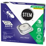 STEM Kills Liquid Bait Ant Insect Killer, Spill Proof, 4 Count