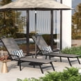 thumbnail image 1 of Chaises Longues d'Extérieur – Ensemble de 2 Ergonomiques Réglables – Chaise de Patio Inclinable à 5 Positions – Textilène Respirant, Cadre en Fer Résistant aux Intempéries – pour Jardin, Bord de Piscine, Balcon et Cour Arrière – Gris Foncé, 1 of 5