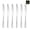 6pcs-knife, variant on 6 Silver stainless steel cutlery 1010 round handle knife, fork and spoon cutlery set suitable for family dinner hotel