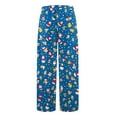 thumbnail image 3 of NOLDARES Pajama Bottoms for Women Soft Lounge Pants Comfy Sleepwear Long Pajamas Pants(Z1-Dark Blue,XL), 3 of 4