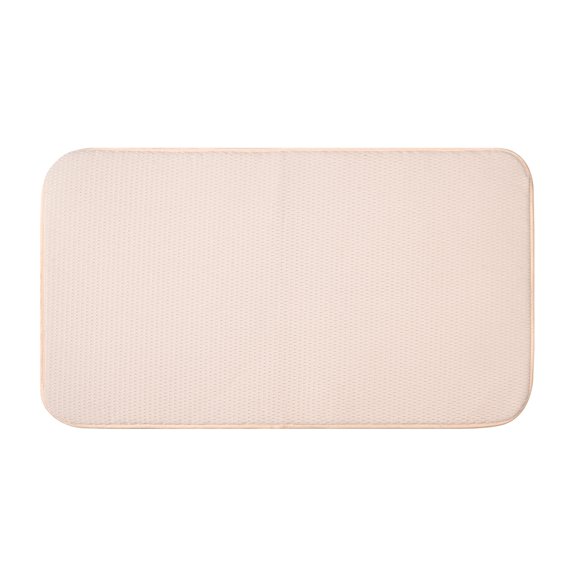 Fox Run Cream Microfiber Dish Drying Mat, Extra Large 18" x 32" Cushioned Dish Drying Pad for Kitchen Countertops
