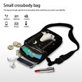 thumbnail image 7 of HELLHERO Pumpkin Cat Pattern Cross Body Purse 2 Zippers Outdoor Travel Adult Crossbody Bag with Zipper Closed, 7 of 7