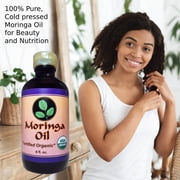 Moringa Oil 8oz by Moringa Energy Life, Natural Moisturizer Oil