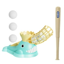 Vacemry Under $5 Baseball Training Set, Foot Activated Ball Ejection System, Automatic Baseball Practice Equipment, Parent Child Sports Toy for Backyard