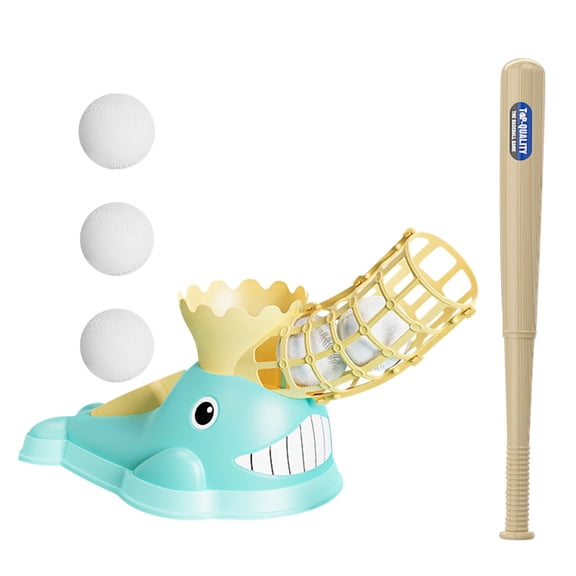 Vacemry Under $5 Baseball Training Set, Foot Activated Ball Ejection System, Automatic Baseball Practice Equipment, Parent Child Sports Toy for Backyard
