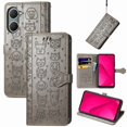 thumbnail image 1 of Funda Cartera FOXDOCK para Vivo Y18i , Flip PU con Relieve de Gatos y Perros, Tarjetero y Soporte, 1 of 6