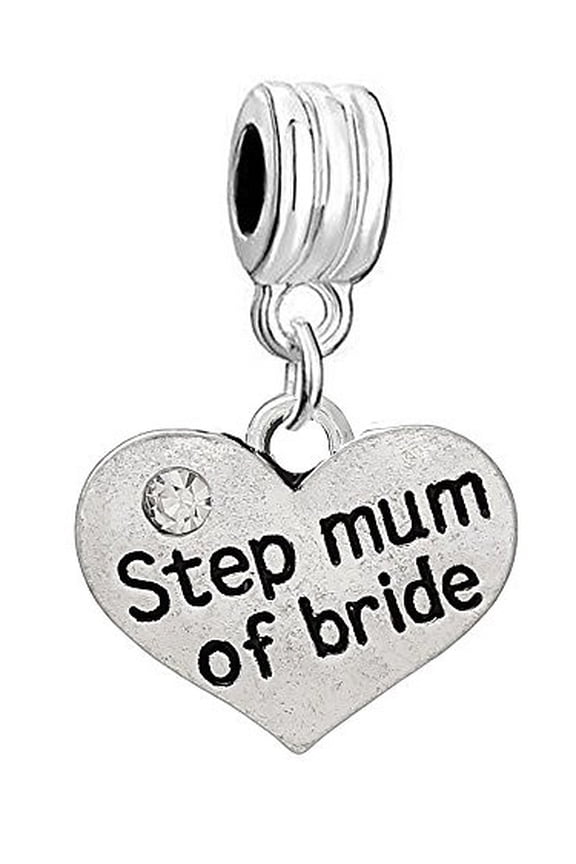 Step Mum of Bride Charm Bead for Most European Snake Chain Bracelet