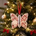 thumbnail image 7 of Christmas Cash Gift Butterfly Ornament,Christmas Cash Holder with Built‑in Clear Compartment, Acrylic Holiday Money Holder Ornaments for Christmas Home Decoration & Party Change, 7 of 7