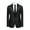 Black, variant on Men's Shawl Collar Single-Breasted One-Button Suit Jacket, Business Formal Blazer with Back Vent & Functional Pockets, All-Season Banquet & Office Wear