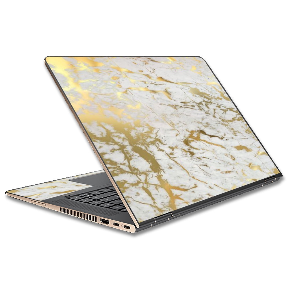 Skin Decal For Hp Spectre X360 15T Laptop Vinyl Wrap / Marble White