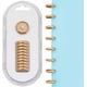 thumbnail image 1 of 11Pcs 24mm Plastic Loose Leaf Binder Discs Planner Discs Bulk Gold Hollow Heart Mushroom Hole Discbound Binding Expande Buckle Ring Disc for DIY Notebook Planner Scrapbooking Pages Artwork, 1 of 5