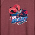 thumbnail image 3 of Hot Wheels - Criss Cross Heart - Ladies French Terry Long Sleeve Shirt, 3 of 5